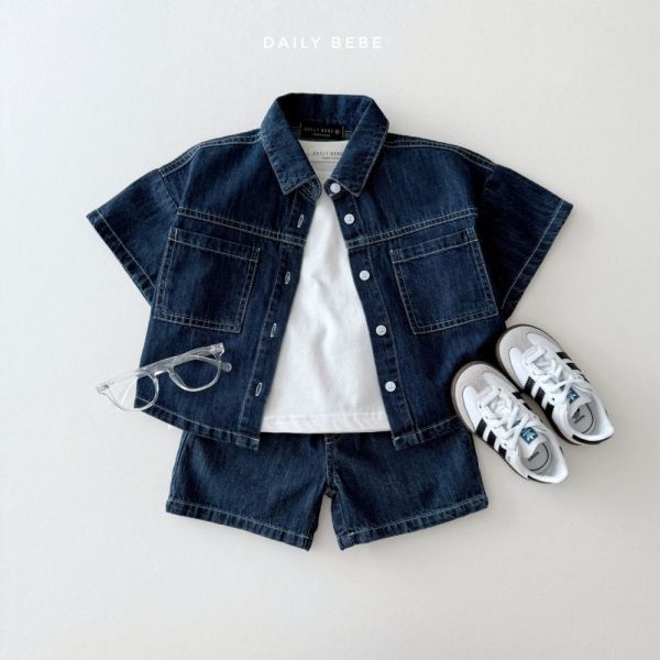 Daily bebe  帥氣牛仔套裝 