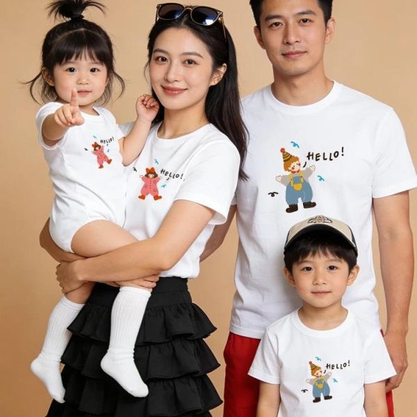 純棉歡樂一家人親子裝 