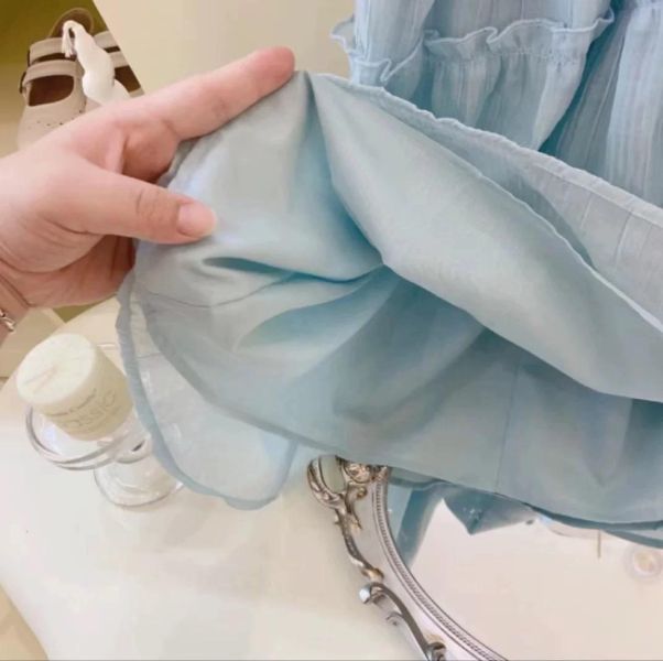 甜美無袖蛋糕裙 