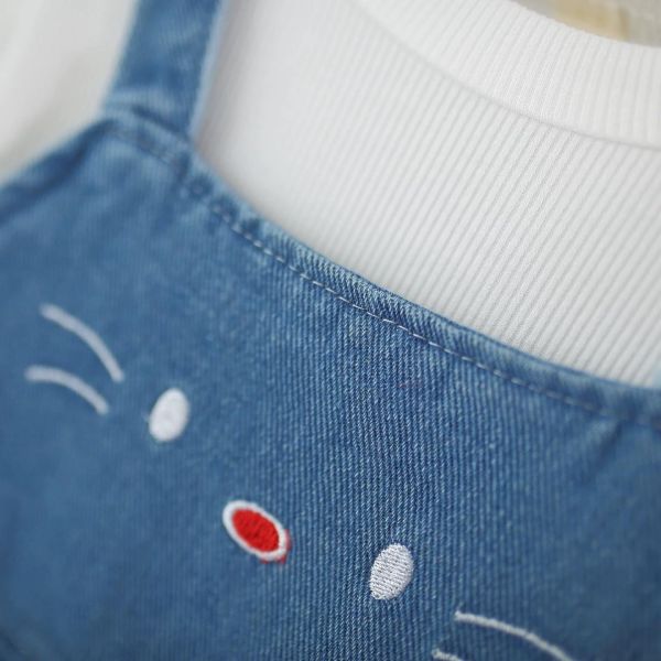 背心牛仔三件組套裝 