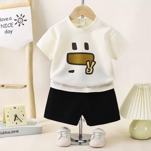 韓版YA笑臉休閒套裝 