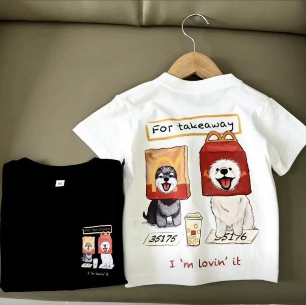 純棉雙面麥當當狗短T 