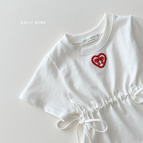 Daily bebe  側邊蝴蝶結洋裝 
