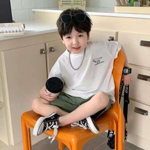 純棉恐龍短T 