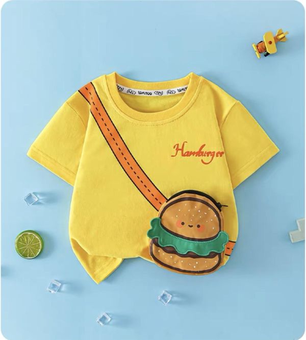 純棉繽紛小包食物短T 