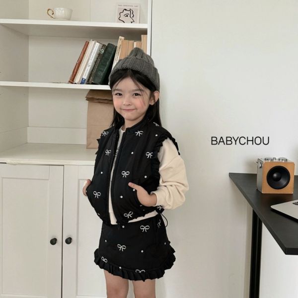 BABYCHOU蝴蝶結短裙 