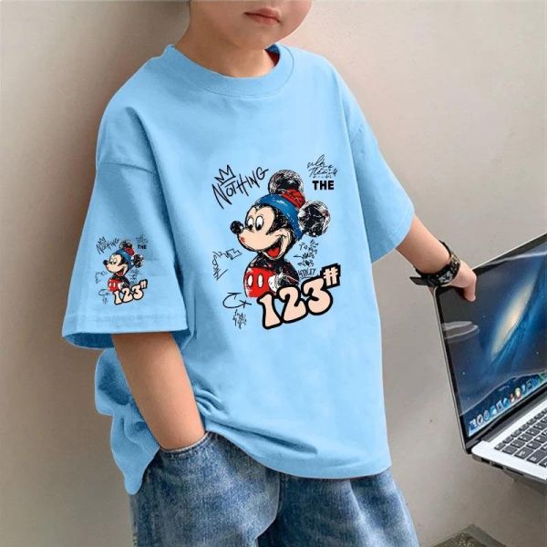 純棉數字米奇短袖T 