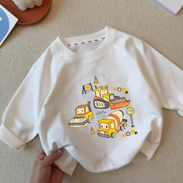 純棉工程車長袖T 