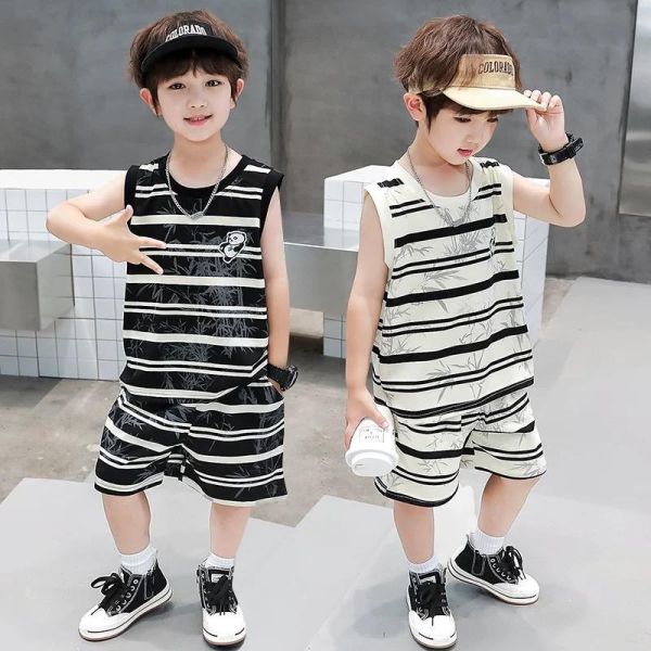 竹葉熊貓背心套裝 