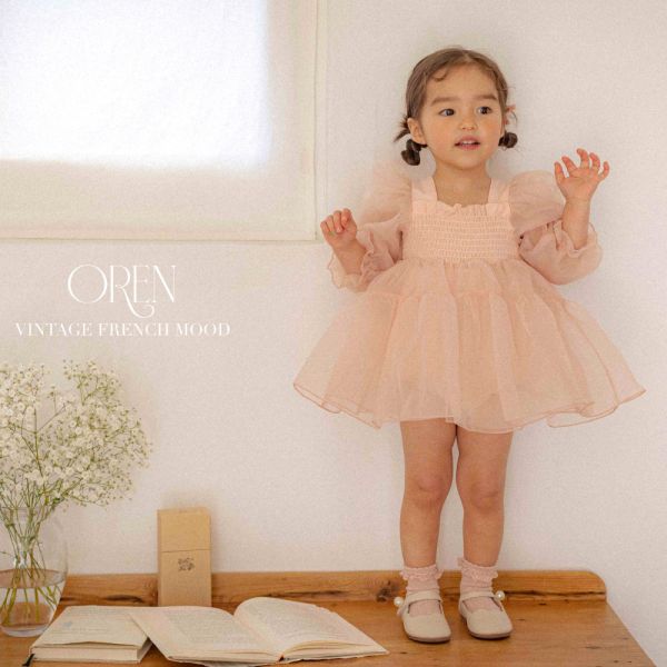 Oren(Hi Bye) 公主袖洋裝 