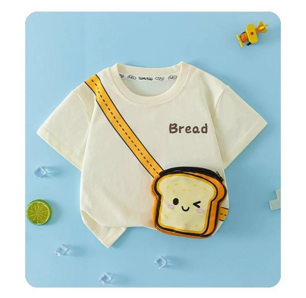 純棉繽紛小包食物短T 