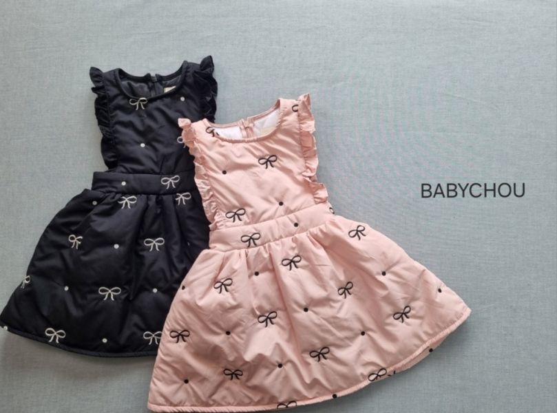 BABYCHOU蝴蝶結連身裙 