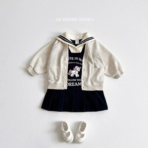 正韓-小熊刺繡口袋外套(VIVID) 