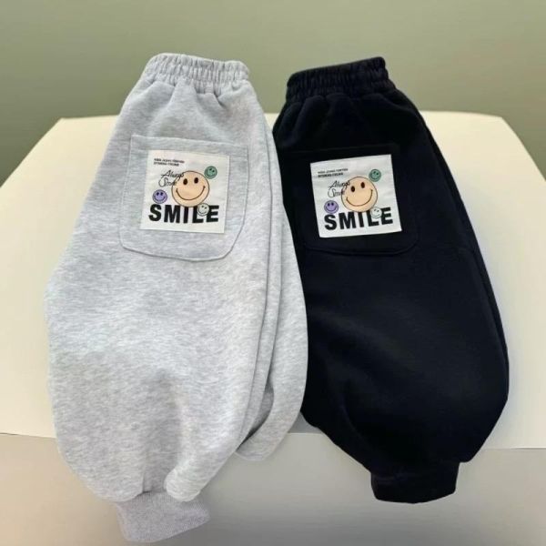 純棉笑臉棉褲 