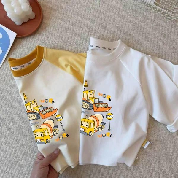 純棉工程車長袖T 