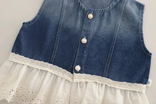 牛仔背心三件組套裝 