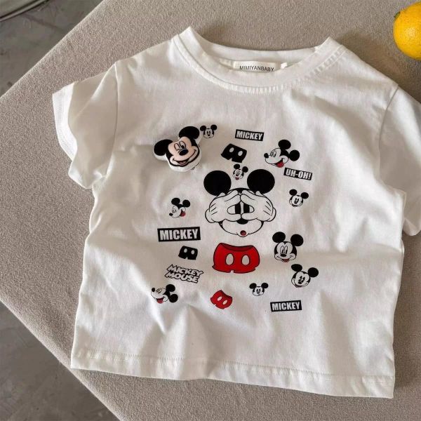 純棉立體米奇短T 