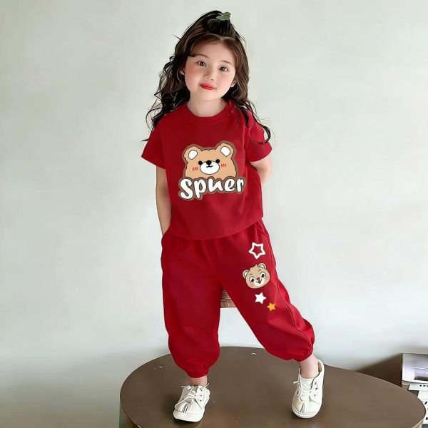 純棉小熊休閒套裝 