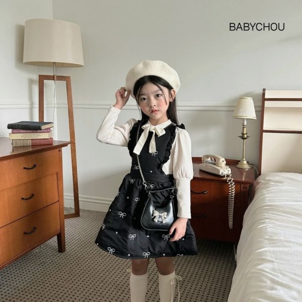 BABYCHOU蝴蝶結連身裙 