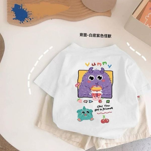 純棉雙面小怪獸短T 