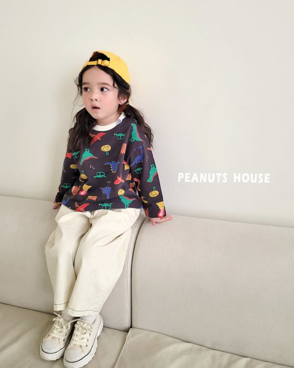 PEANUTS 恐龍車子上衣 