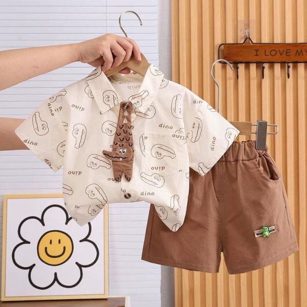 鱷魚襯衫短袖套裝 