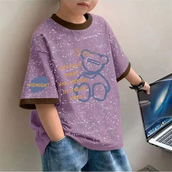 純棉矇眼熊短袖T 