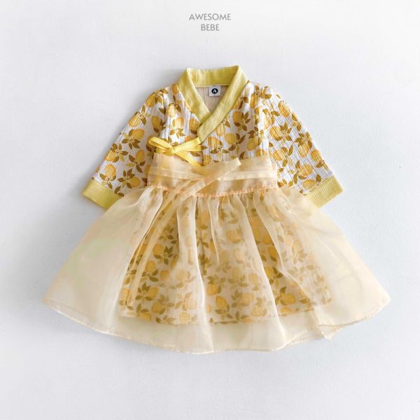 可愛韓服洋裝 