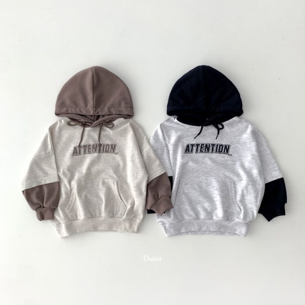 DSAINT Attention拚色帽T 