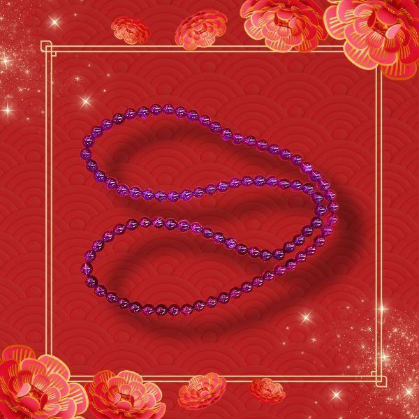 紫水晶長5mm手珠 