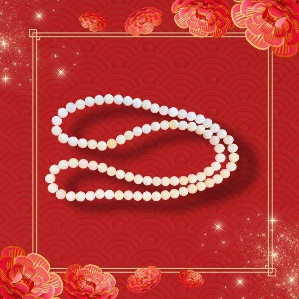 白硨磲6mm手珠/項鏈 