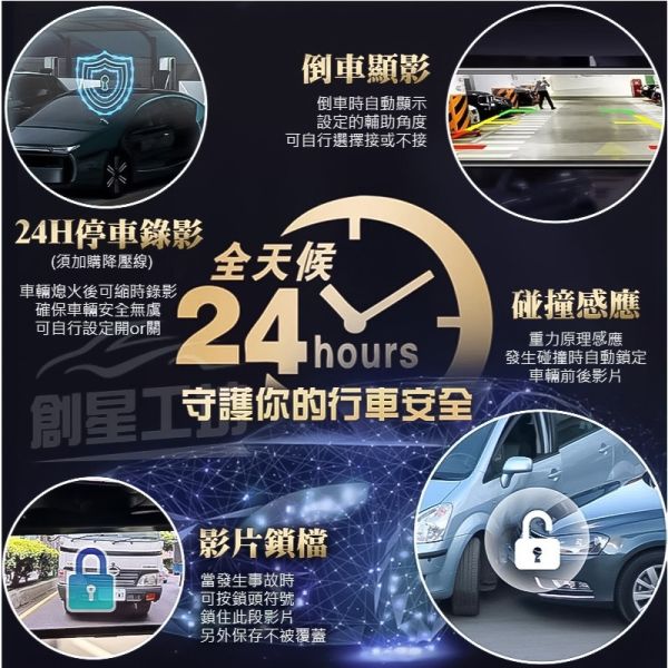 【含基本安裝】12吋大螢幕 4K+2K行車記錄器 (前後SONY鏡頭)+GPS測速 全觸控螢幕 前後雙錄影 停車監控 SONY鏡頭 聲控語音 行車紀錄器 