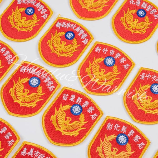【Huadu&Warwick】警察丨警察各縣市臂章 警察臂章,警察局臂章,政府警察局臂章