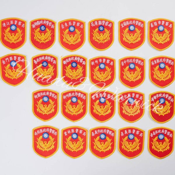【Huadu&Warwick】警察丨警察各縣市臂章 警察臂章,警察局臂章,政府警察局臂章