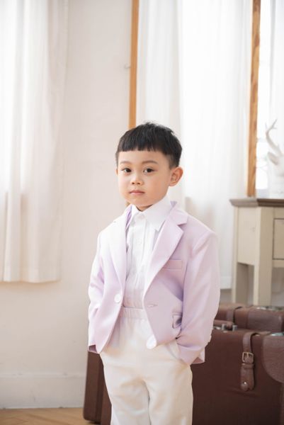 【Huadu&Warwick】手工兒童定製西裝 (套裝) (櫻花粉) 