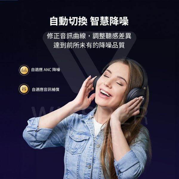 QYC降噪藍牙耳罩式耳機 