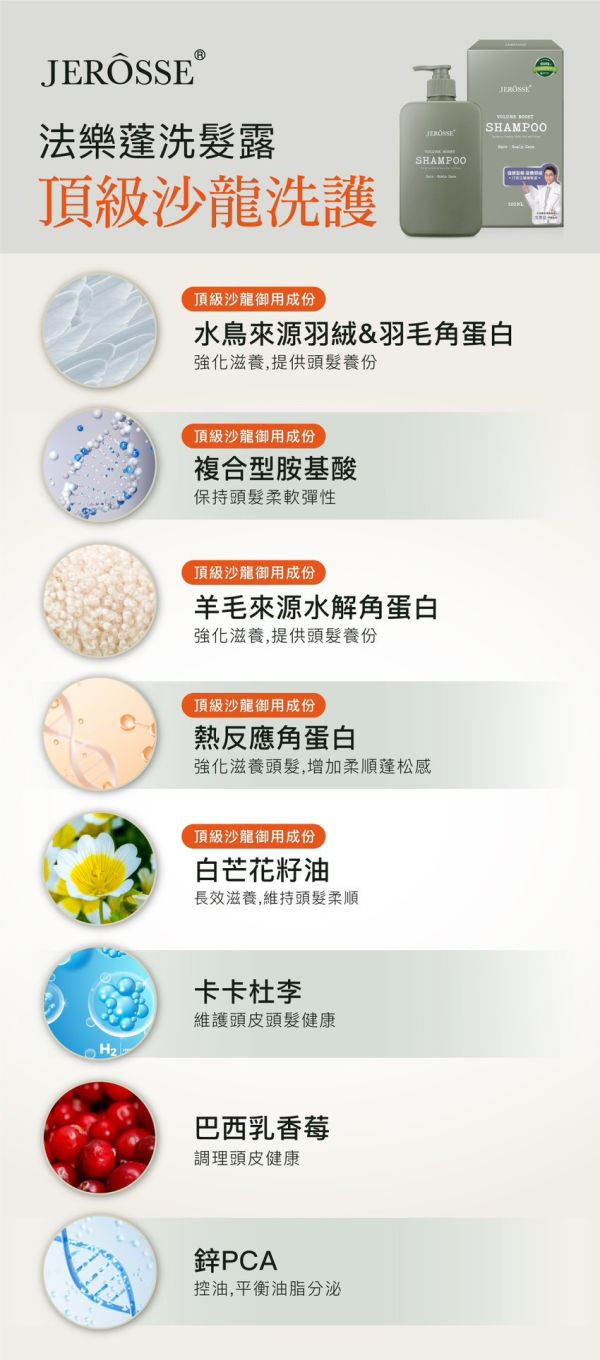 婕樂纖法樂蓬洗髮露 