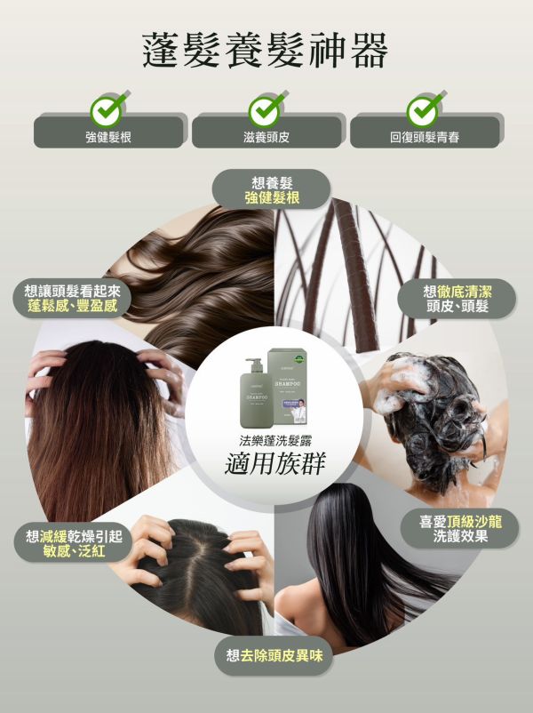 婕樂纖法樂蓬洗髮露 