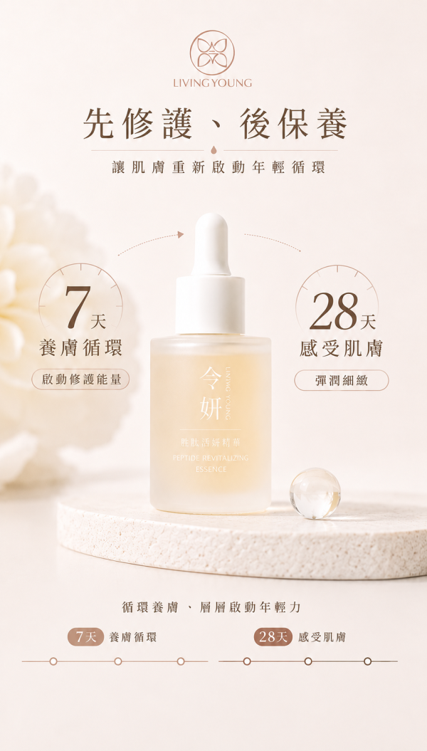 撫光 胜肽活妍精華 肌膚保養,親脂性杏仁酸,油水平衡,明亮,美白,粗糙肌,暗沈