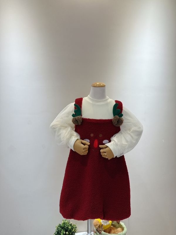 麋鹿加厚泡泡袖紗套裝 麋鹿加厚泡泡袖紗套裝