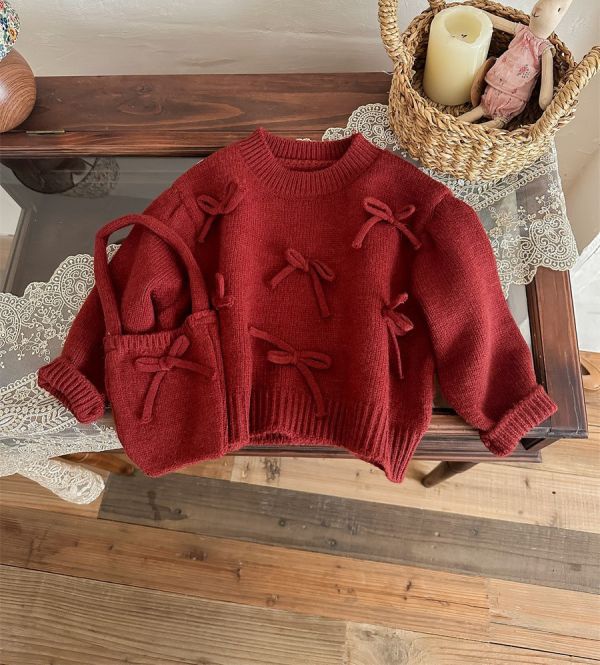 針織蝴蝶結毛衣 針織蝴蝶結毛衣