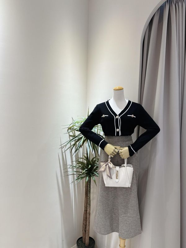 質感小香風排釦針織上衣 質感小香風排釦針織上衣