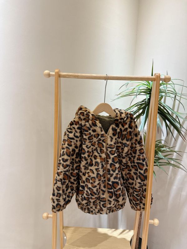 毛毛豹紋外套 毛毛豹紋外套