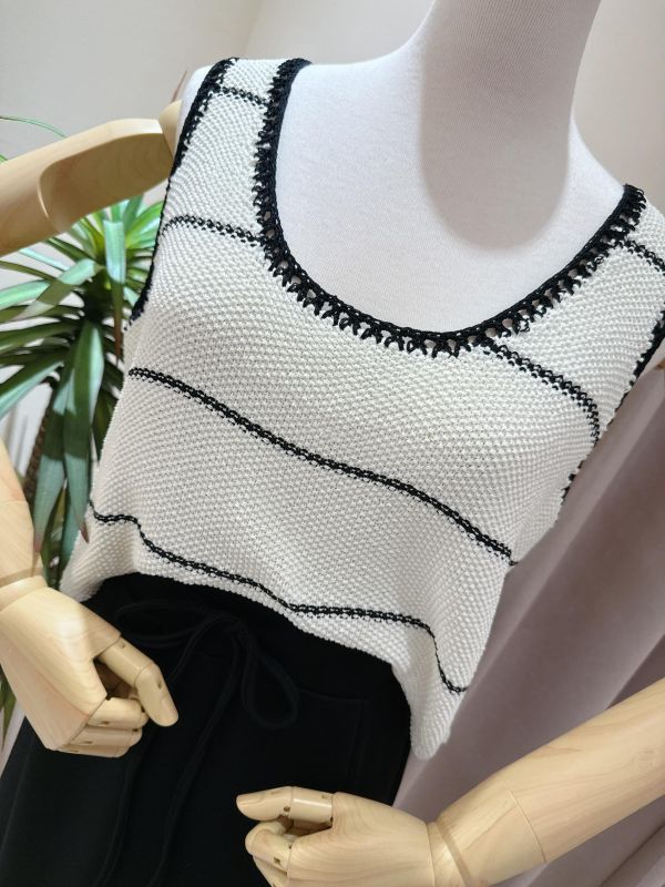休閒渡假風針織背心 休閒渡假風針織背心