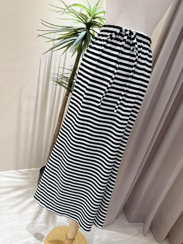 條紋棉柔魚尾裙 條紋棉柔魚尾裙