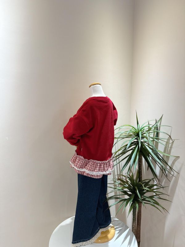 兔子下擺蕾絲蛋糕邊上衣 兔子下擺蕾絲蛋糕邊上衣