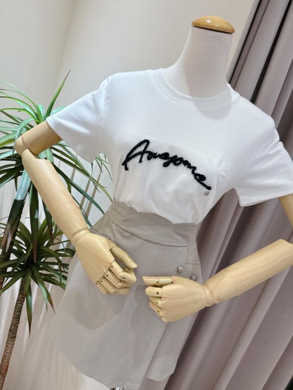 波浪滾邊高腰排釦A字裙 波浪滾邊高腰排釦A字裙