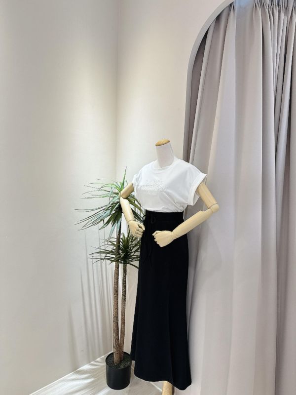 抽繩魚尾開衩長裙 抽繩魚尾開衩長裙