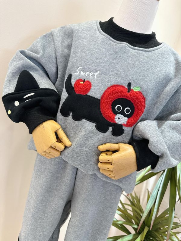 蘋果貓加絨套裝 蘋果貓加絨套裝