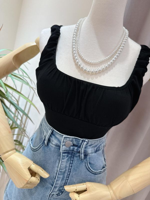 寬肩帶雲朵罩杯背心 寬肩帶雲朵罩杯背心